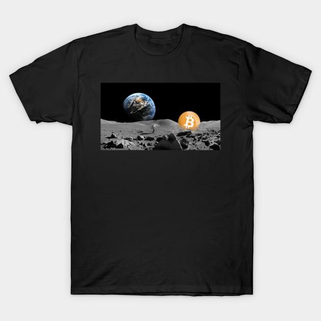 Houston, We Have A Bitcoin T-Shirt by phneep